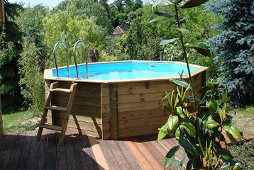 houten zwembad Almere foto